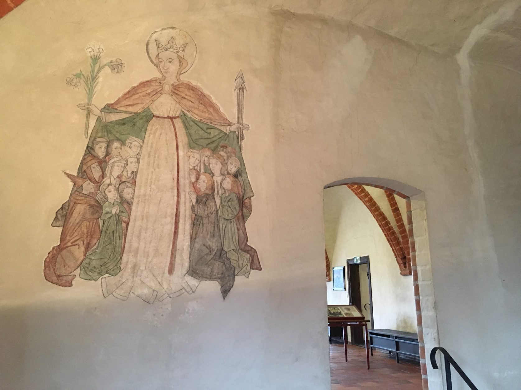 Freigelegte Freskenmalerei im Kloster Zinna, Foto: Weirauch