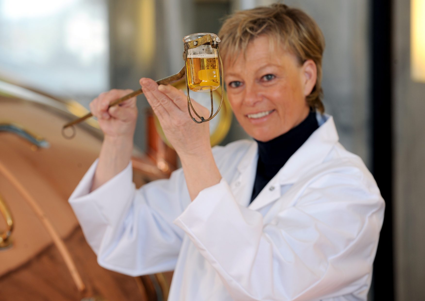 Braumeisterin Friederike Strate im Sudhaus, Foto: Brauerei Strate