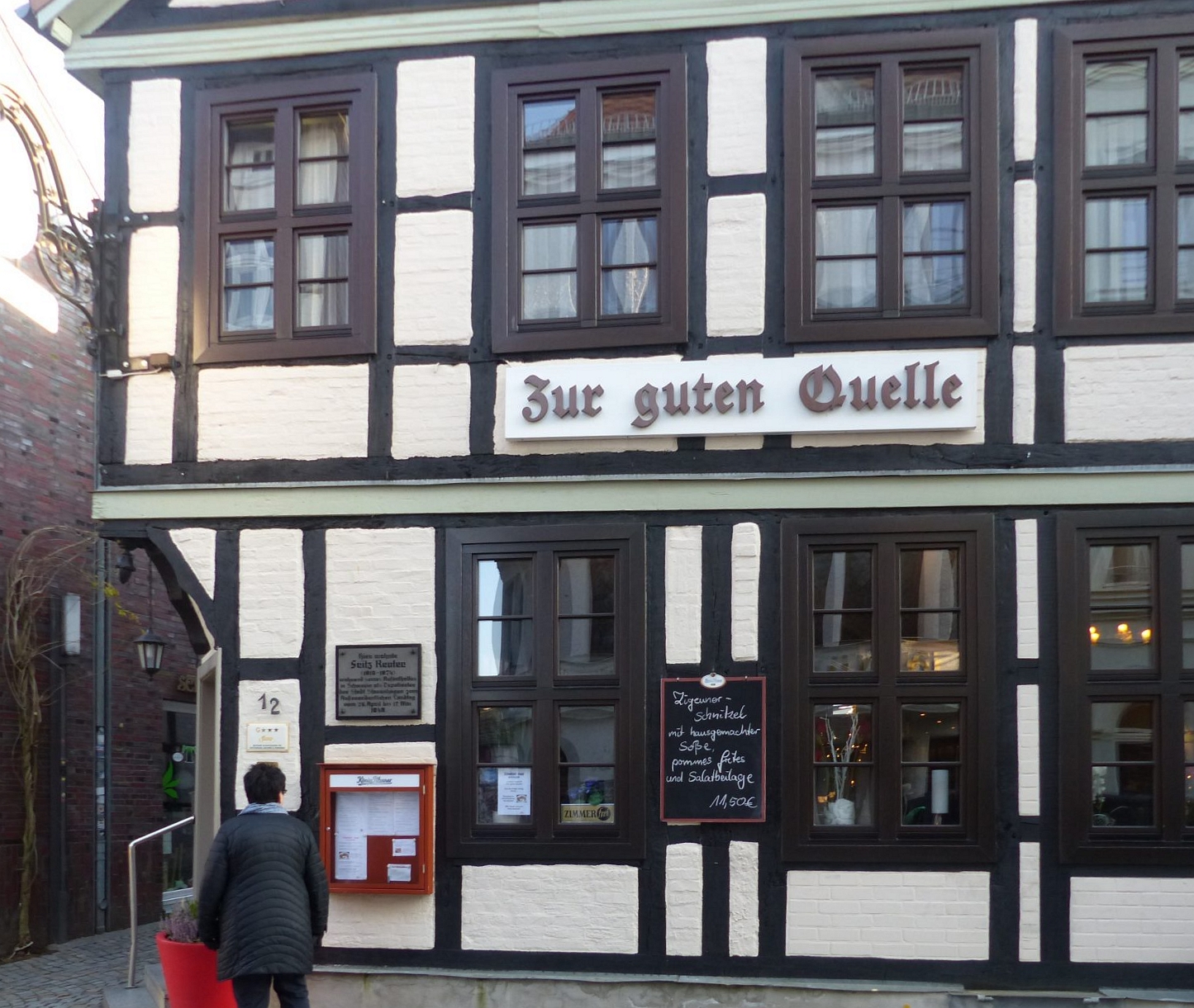 Bekannt für gute Küche: "Gute Quelle", einstiges Wohnhaus Fritz Reuters Foto: Weirauch