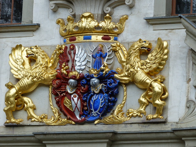 Wappen am Alten Schloss von Bad Muskau