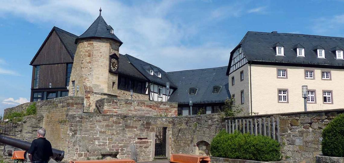 Blick auf Schloss Waldeck Foto: Weirauch