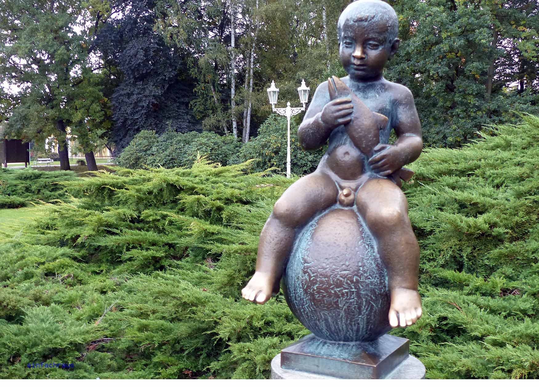 Die Franzl Statue in Franzensbad, Foto: Weirauch