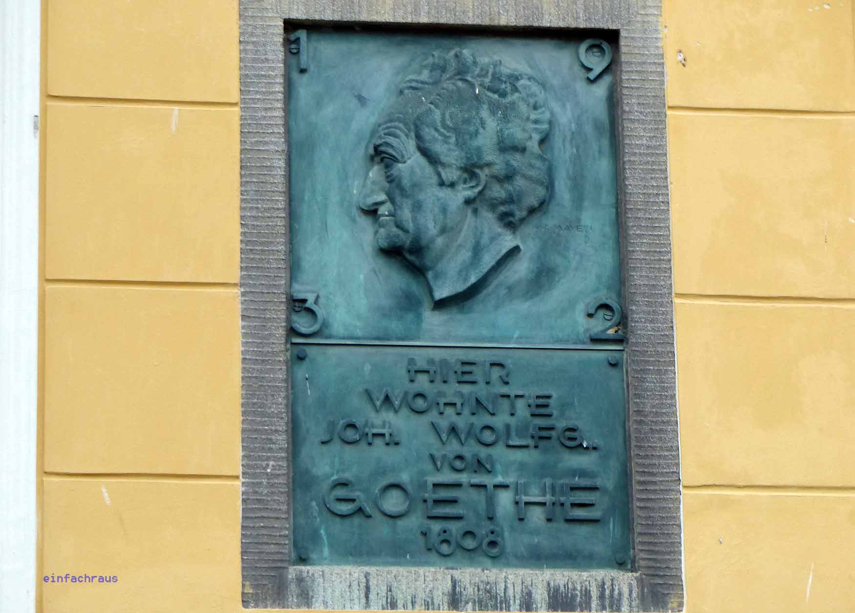 Goethe wohnte im Hotel "Drei Lilien", Foto: Weirauch