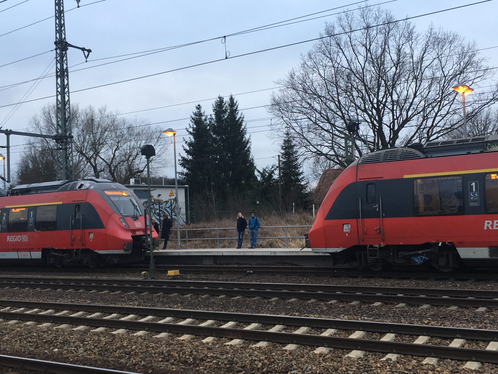 RB 21 beim Koppeln auf dem Bahnhof Potsdam - Golm, Foto: D.Weirauch