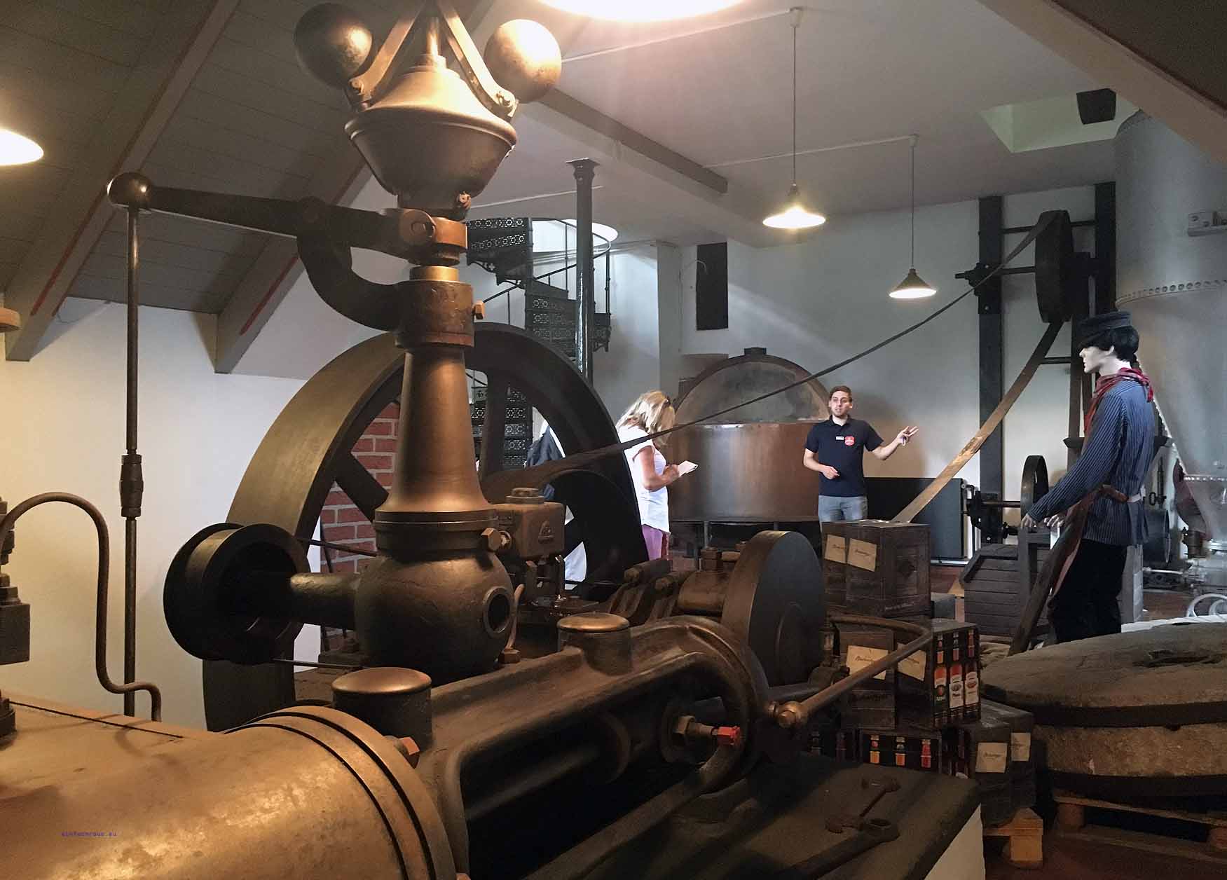 Die Dampfmaschine im Brennereimuseum von Berentzen in Haselünne, Foto: D.Weirauch