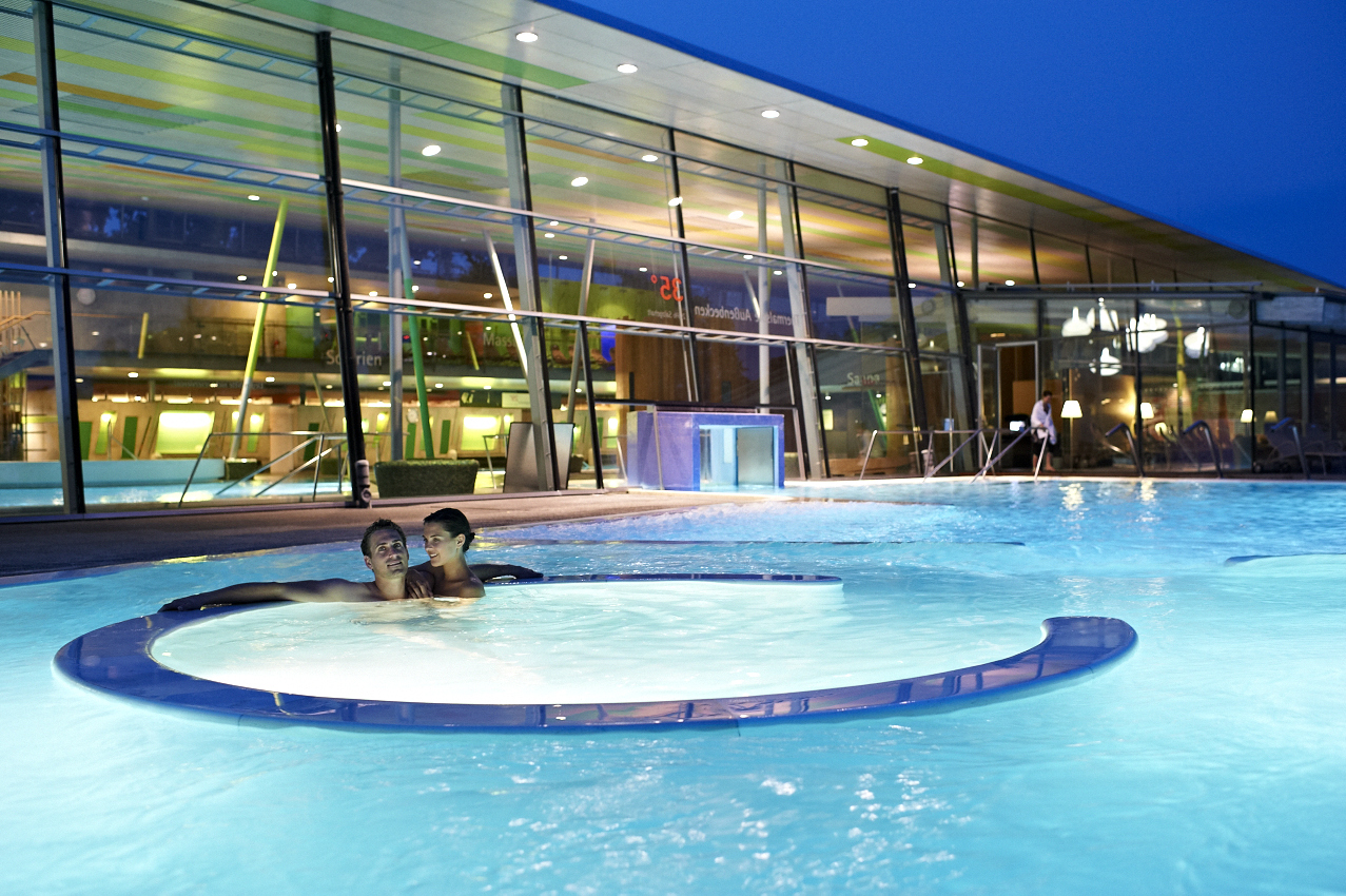 Blick in die Spreewaldtherme in Burg, Foto: Spreewaldtherme Burg
