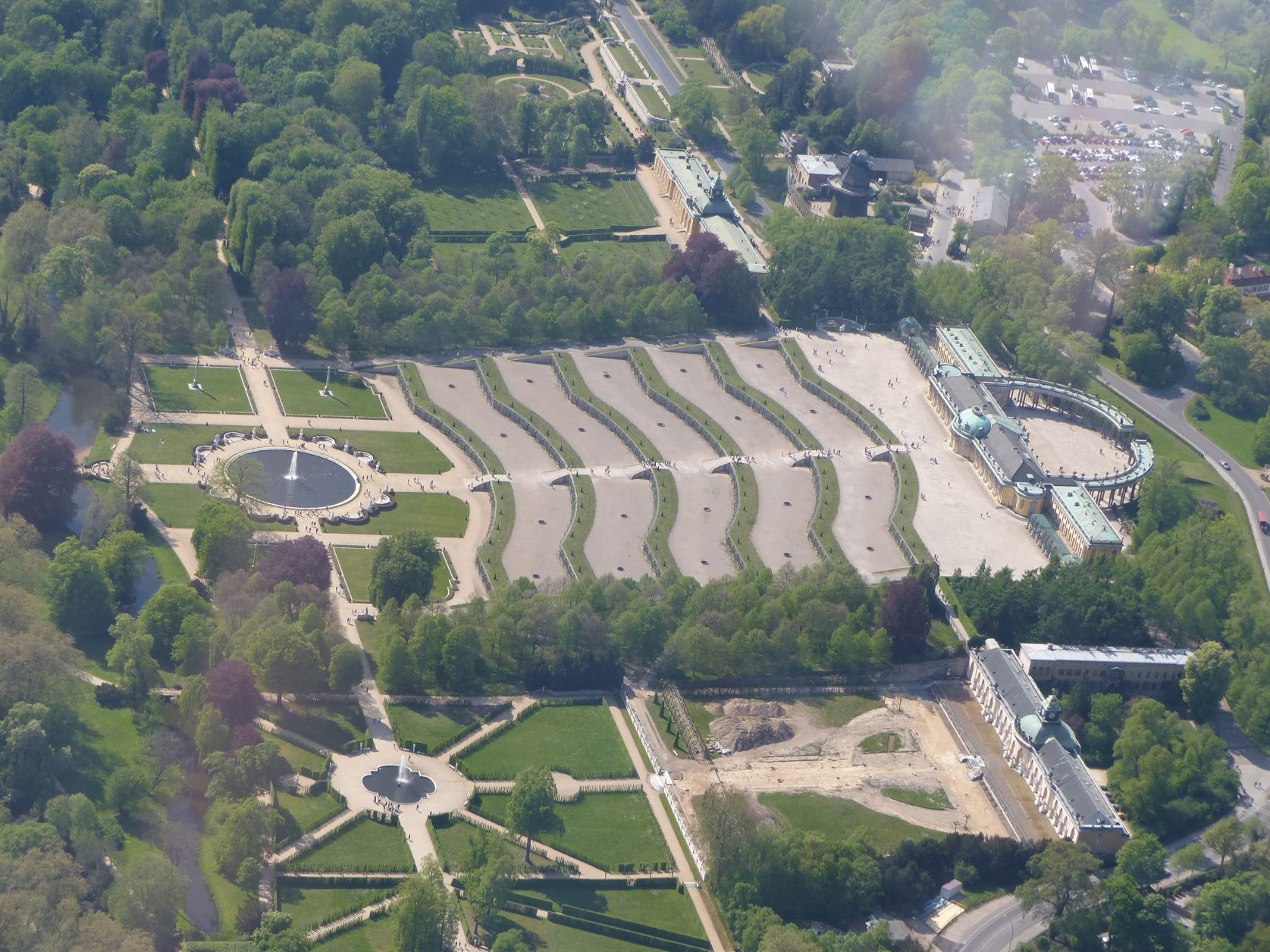Sanssouci aus der Luft im Jahr 2016, Foto: D.Weirauch