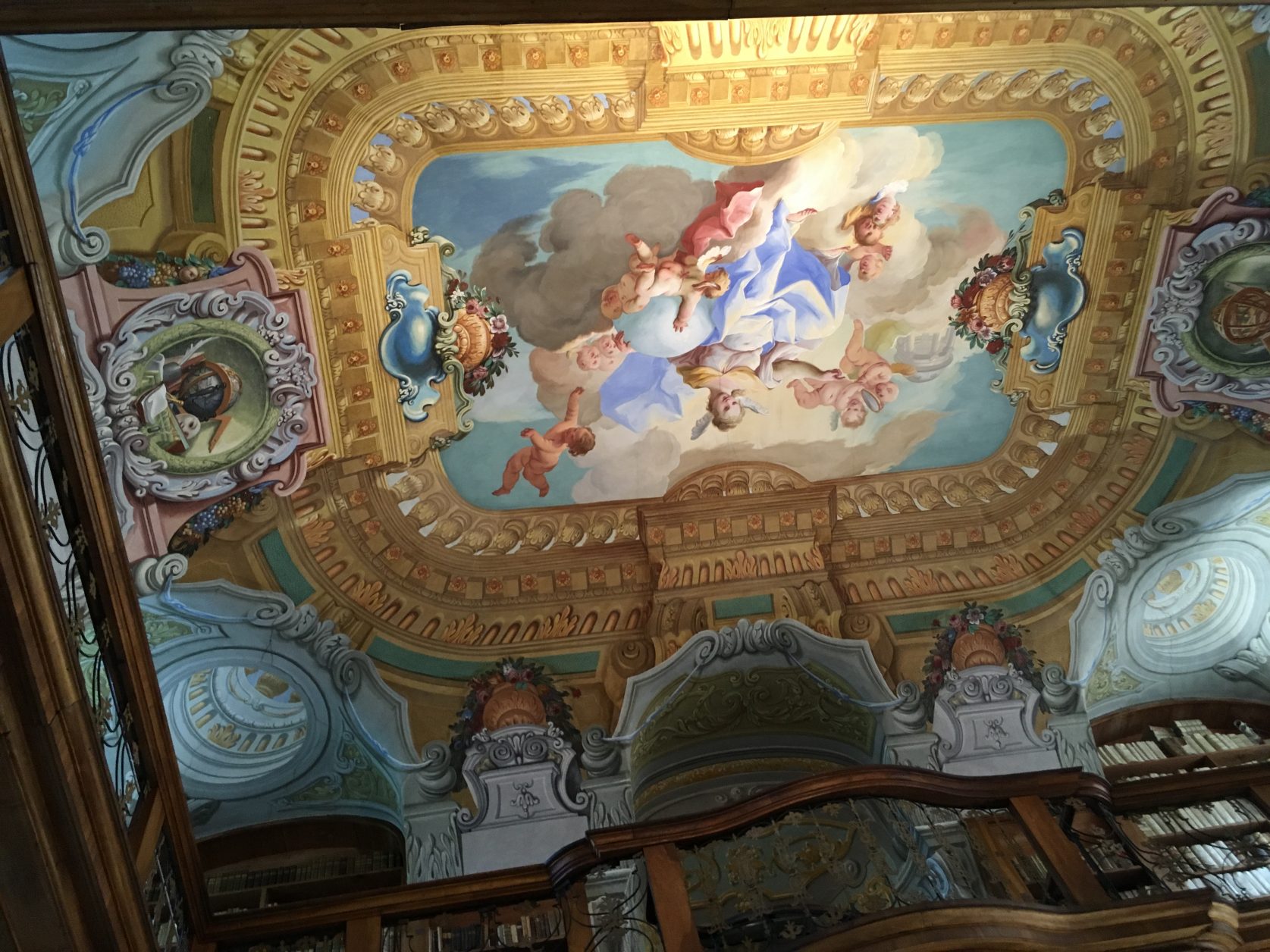 Decke in der Bibliothek von Stift Melk, Foto: Weirauch