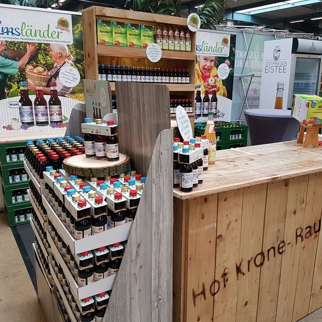 Blick auf Produkte im Hofladen Hof Krone-Raue © Hofladen Krone-Raue, Olaf Raue, Lingen (Ems)