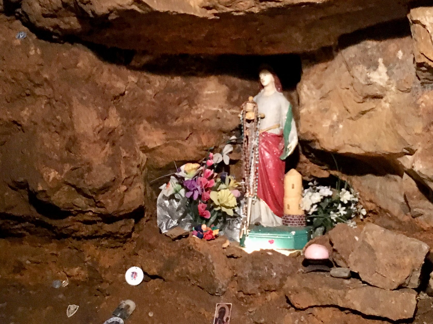 Altar für St. Barbara im Bergwerksmuseum von Tarnowitz in Schlesien, Foto. Weirauch