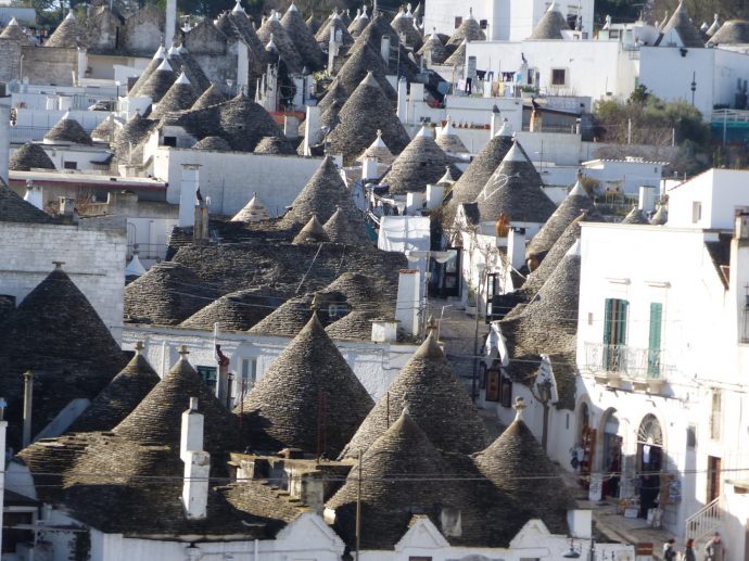 Augenweide: Trulli über Trulli