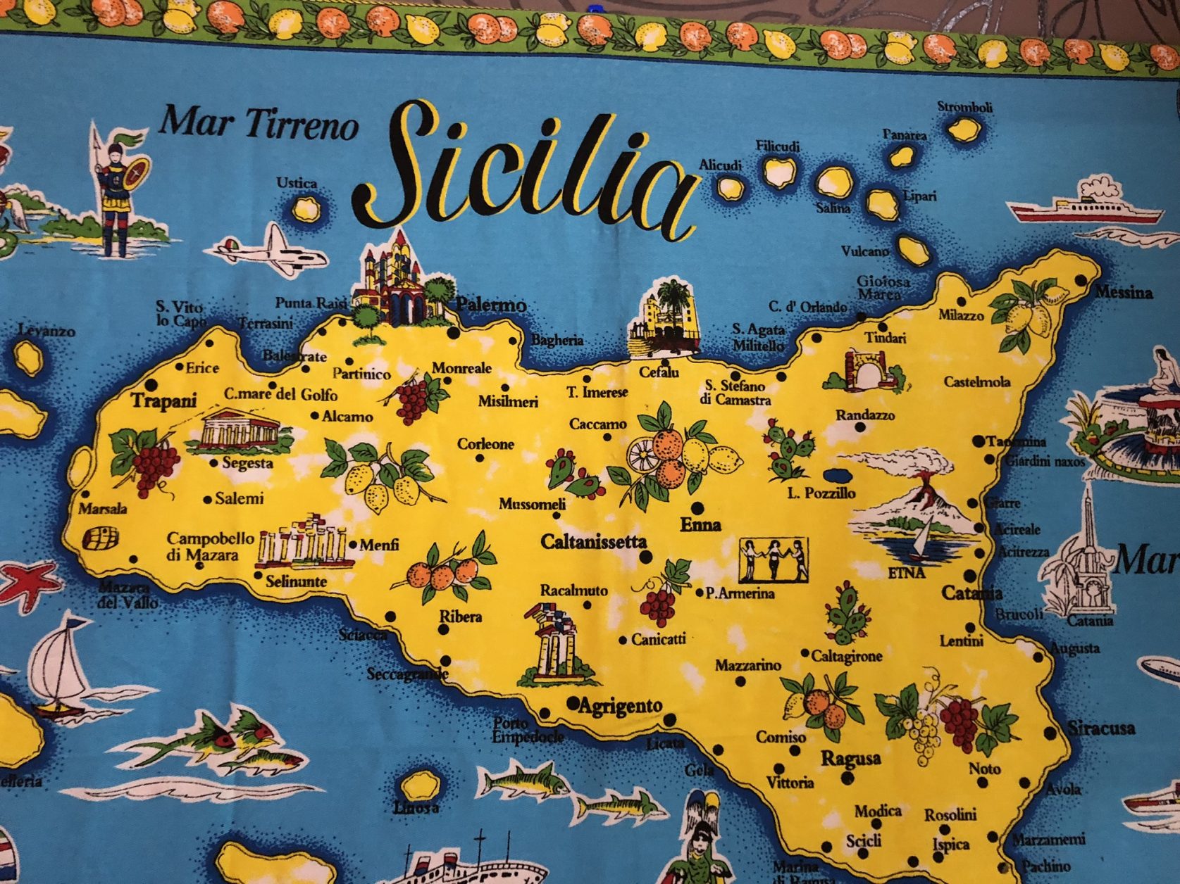 Sizilien Karte