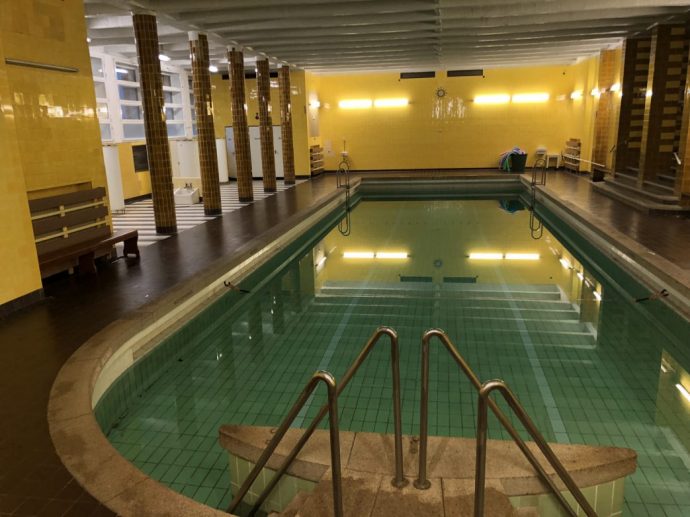 Blick in das Schwimmbad im Mutterhaus in Elbingerode Foto: Weirauch