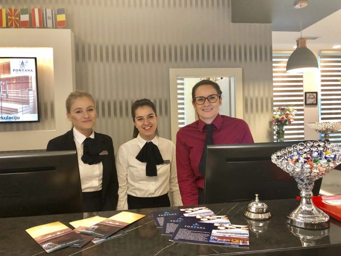 Freundlicher Empfang im Hotel Fontana
