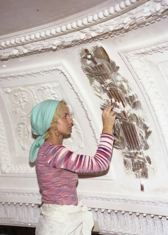 Wiederaufbau_Thronsaal1977 fot. Stefan Sadowski