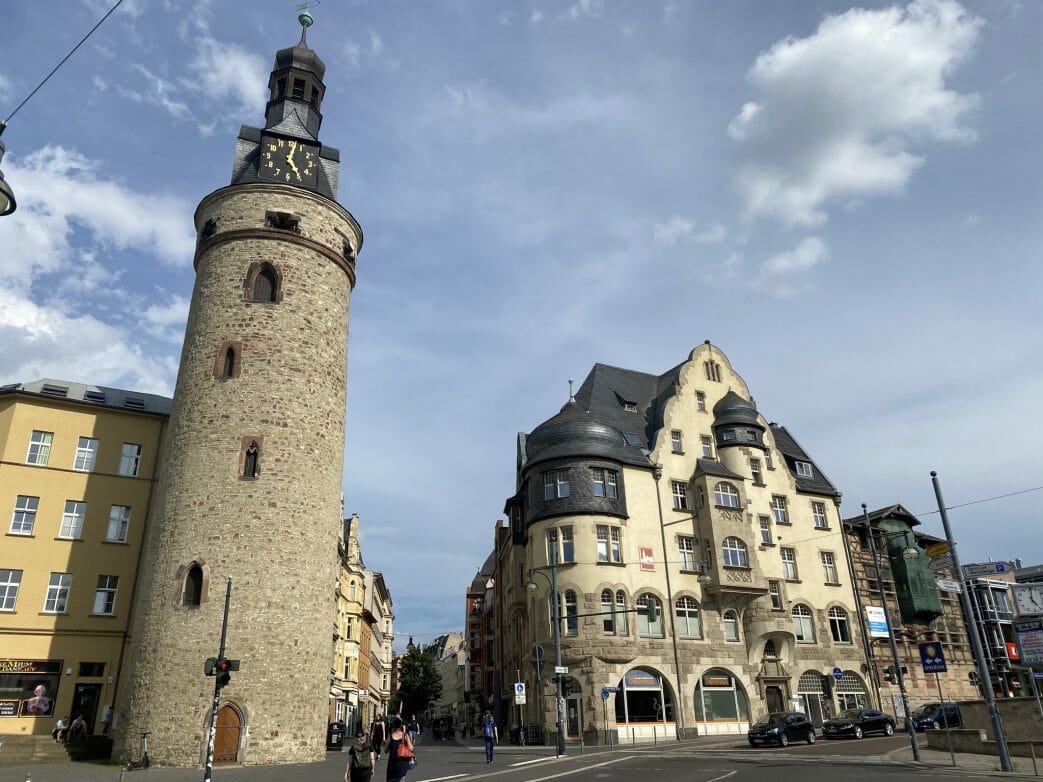 Leipziger Turm, erinnert an die Stadtmauer